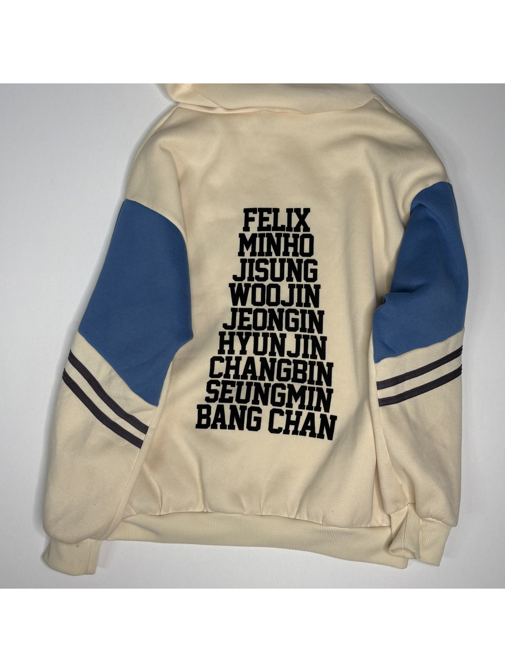 Stray Kids Kpop Fleece Colorblock Varsity Hoodie Jacket M - Picture 4 of 10